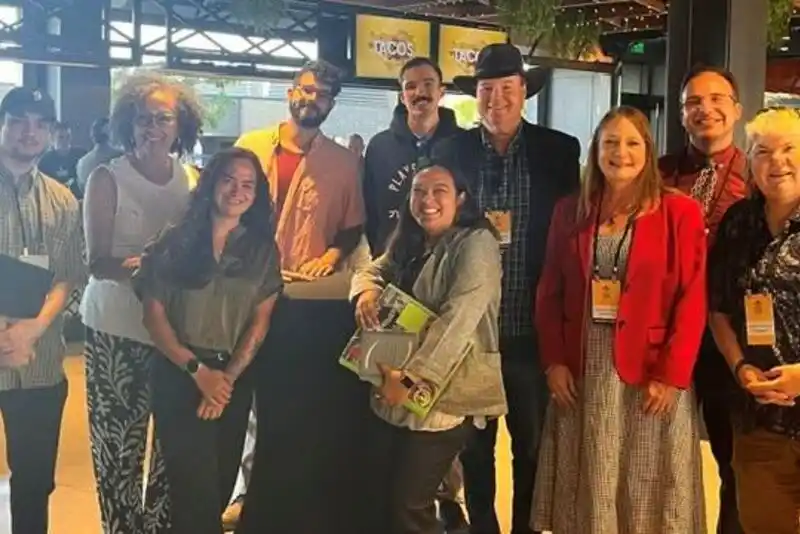 a group of people