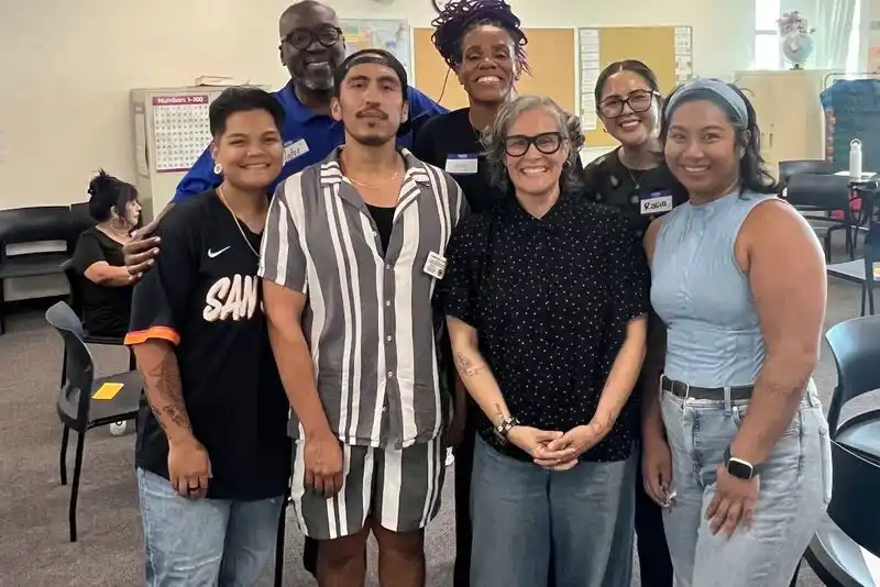 a group of people