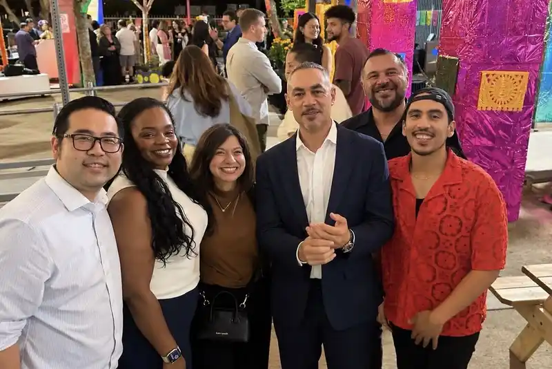 a group of people