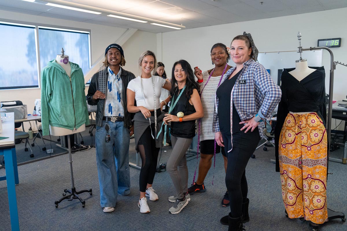 Clothing and Textiles students at the West City Campus