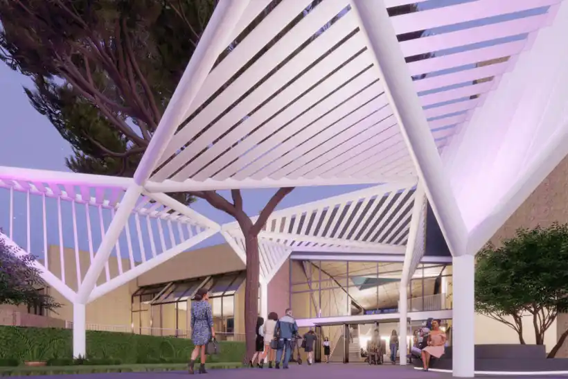 Rendering of the updated ECC building.