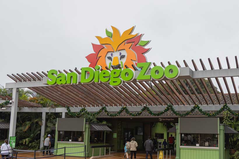 The San Diego Zoo entrance