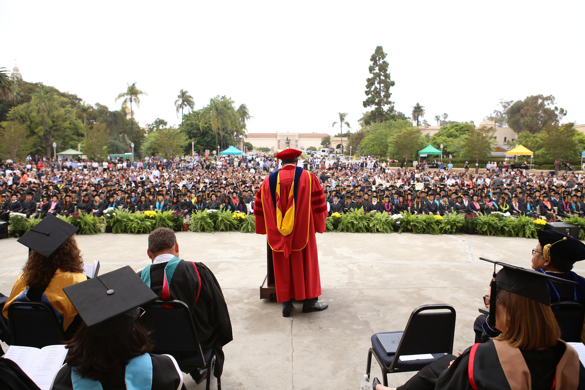 Carlos O. Turner Cortez, Ph.D., President of SDCE addresses SDCE graduates