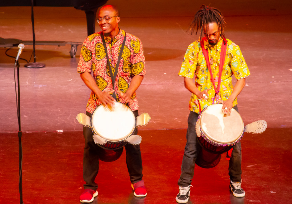 Live African drumming performance fills Southeastern San Diego theatre