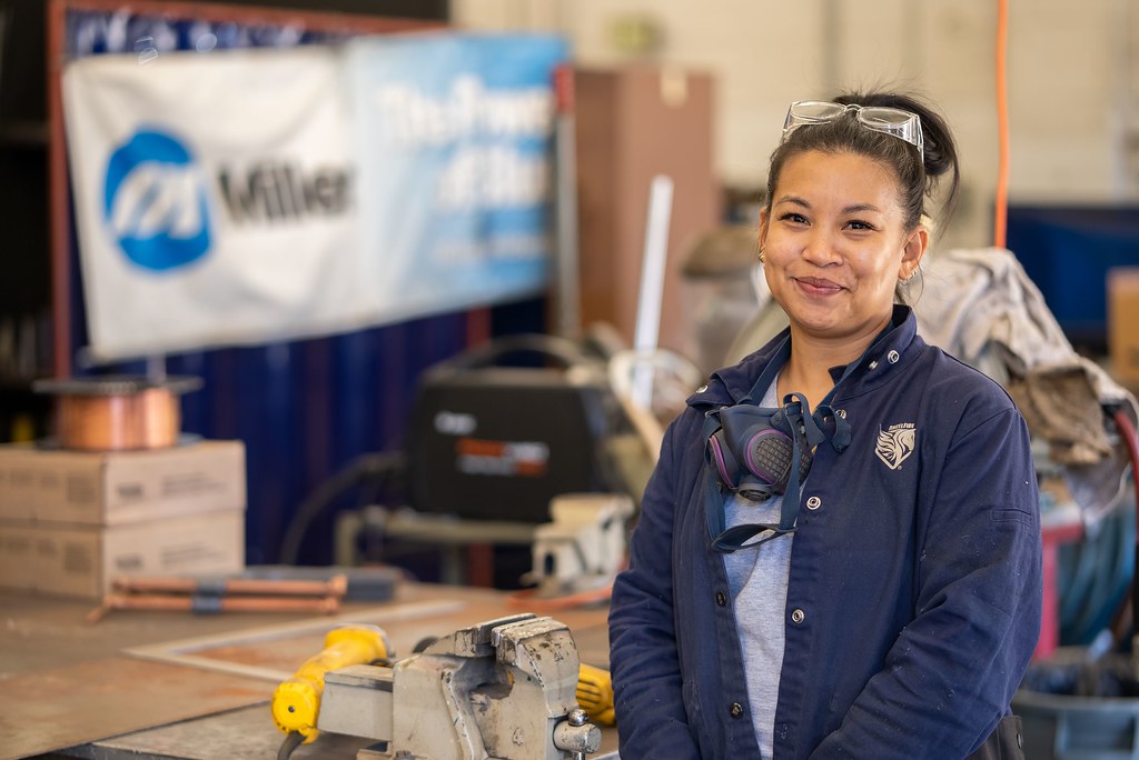 Samantha Marasigan automotive and welding student at SDCCE