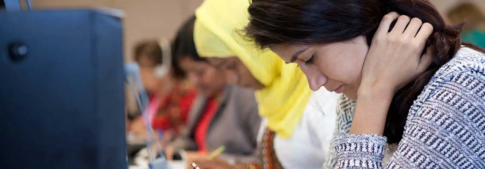 Students in computer lab