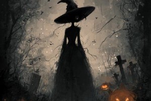 witch and pumpkin