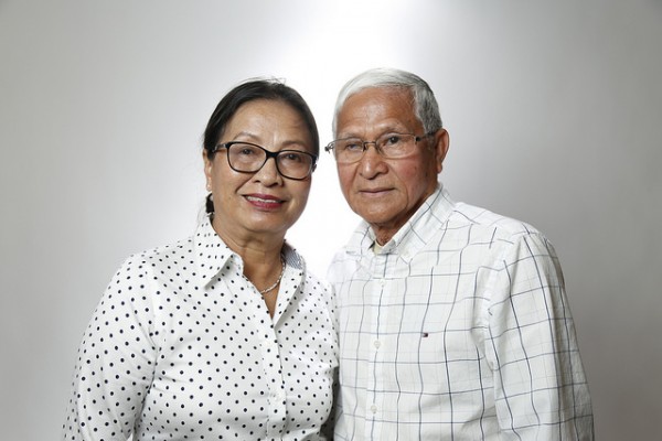 Former SDCE Citizenship Students Sa Chau and his wife, Sovanna Yuon