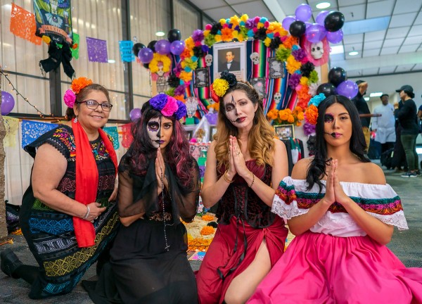 Students dress up for Día de los Muertos at San Diego College of Continuing Education