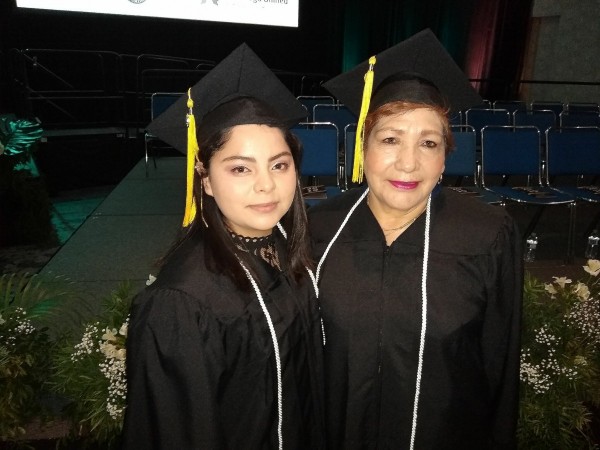 Linda Ramirez and Her Granddaughter Take Part in San Diego Continuing Education’s Commencement