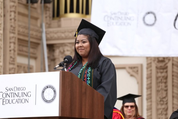 Cristina Rosas, San Diego Continuing Education Graduate and DACA Recipient