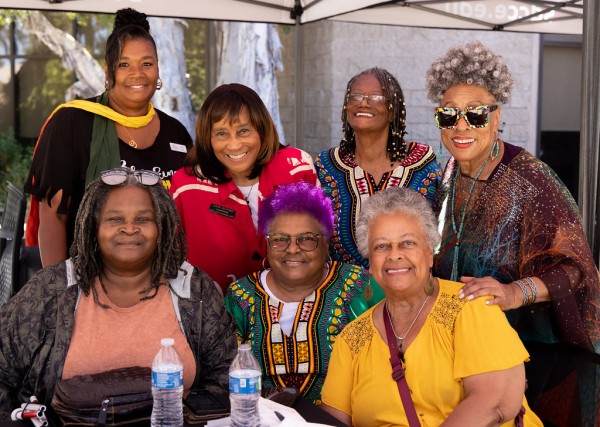 Community members, students, and employees from San Diego College of Continuing Education celebrate Juneteenth at the Educational Cultural Complex