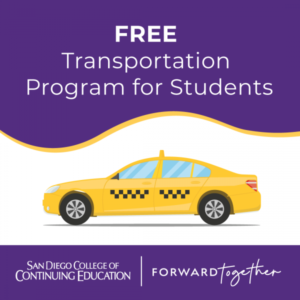 Economically Disadvantaged San Diego College of Continuing Education Students Eligible for Free Taxi Rides to Campus Under New Agreement with United Taxi Workers of San Diego