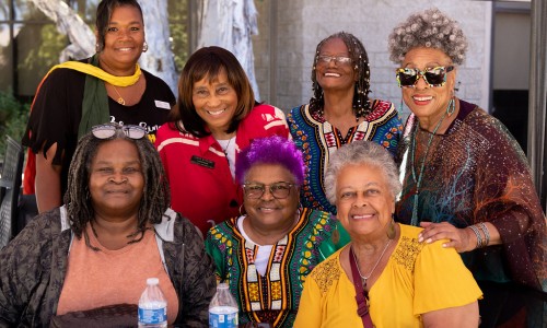 Community members, students, and employees from San Diego College of Continuing Education celebrate Juneteenth at the Educational Cultural Complex