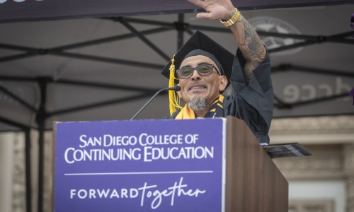 SDCCE High School Diploma/Equivalency student, Francisco Contreras