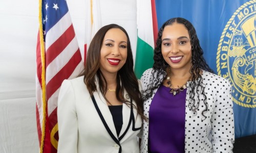 Supervisor Paloma Aguirre (left) and Dr. Tina M. King (right) 