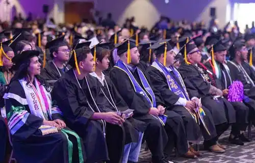 graduates at a ceremony